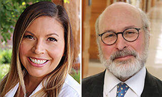 Kristen Spencer, DO, MPH (pictured left) and her mentor, Howard S. Hochster, MD, FACP (pictured right)